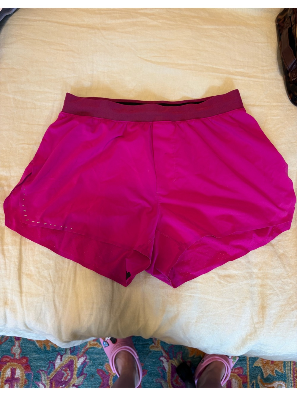 lululemon athletica Fuschia Running Shorts - unlined